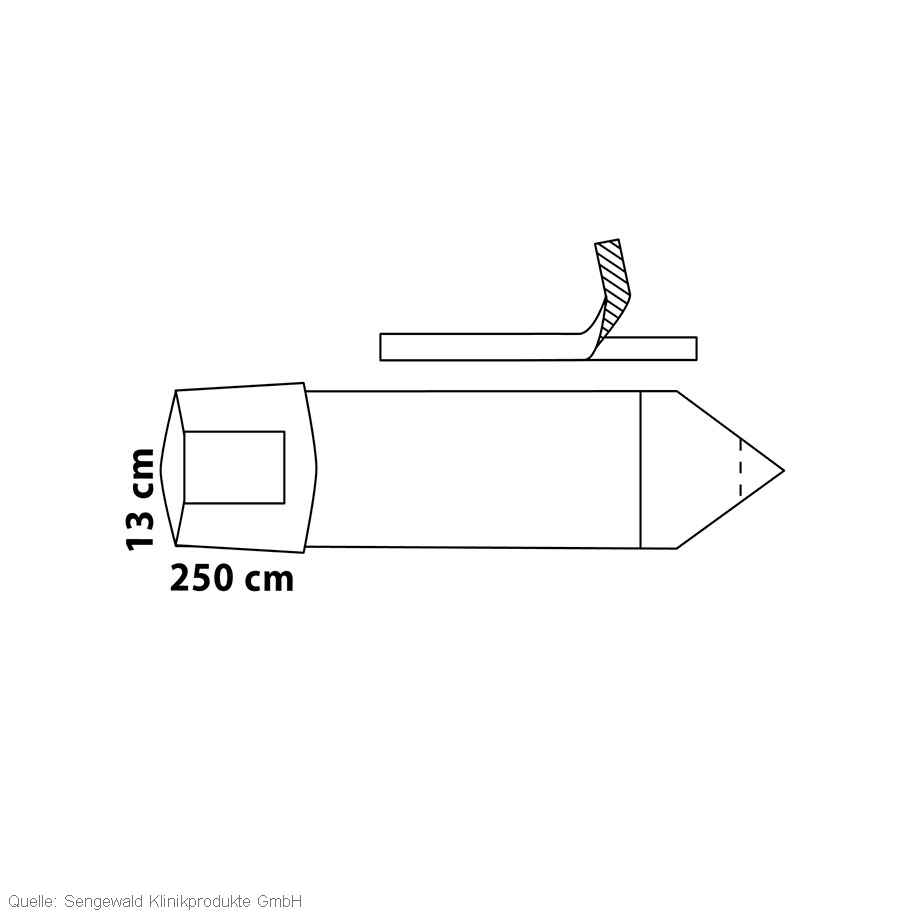 Secudrape camera tube cover telescopically, sterile, 13 x 250 cm