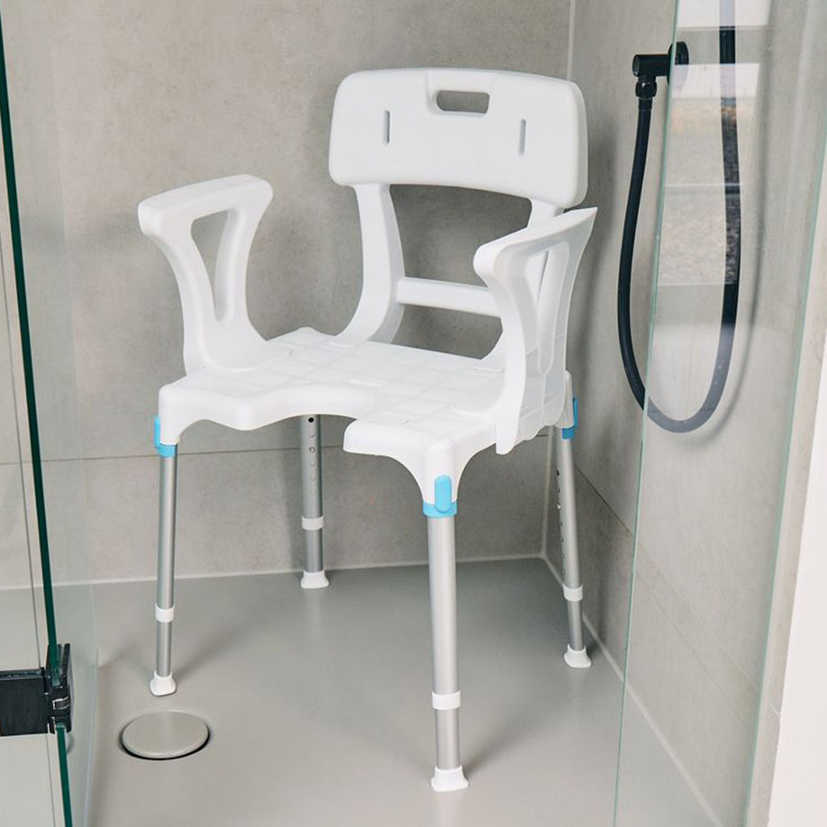 Duschstuhl Laguna mit Arm-/Rückenlehne