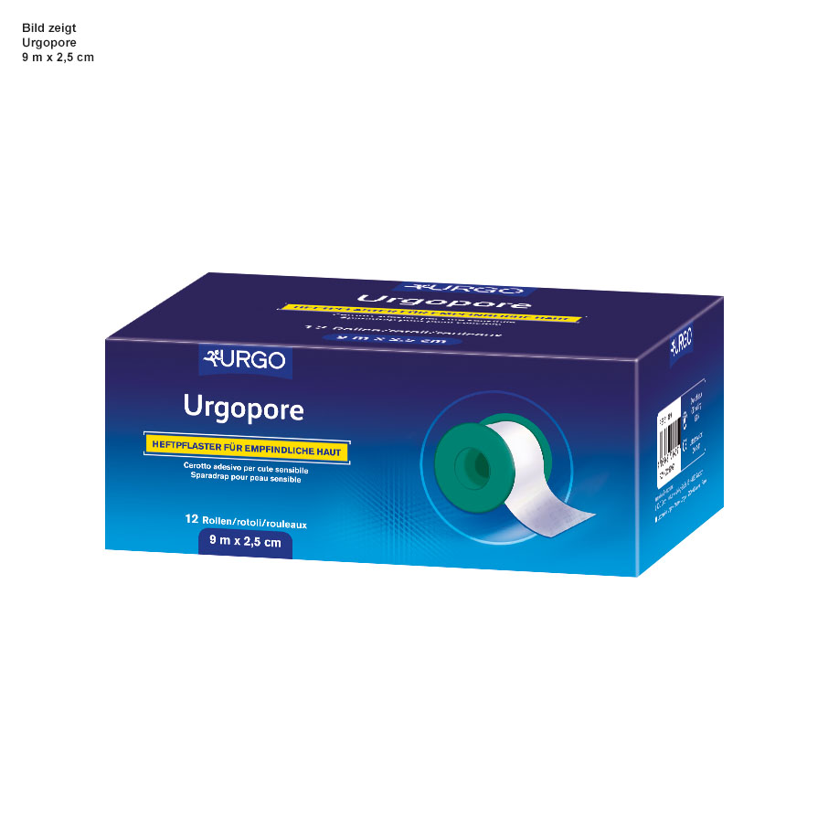 Urgopore Rollenpflaster, weiß,