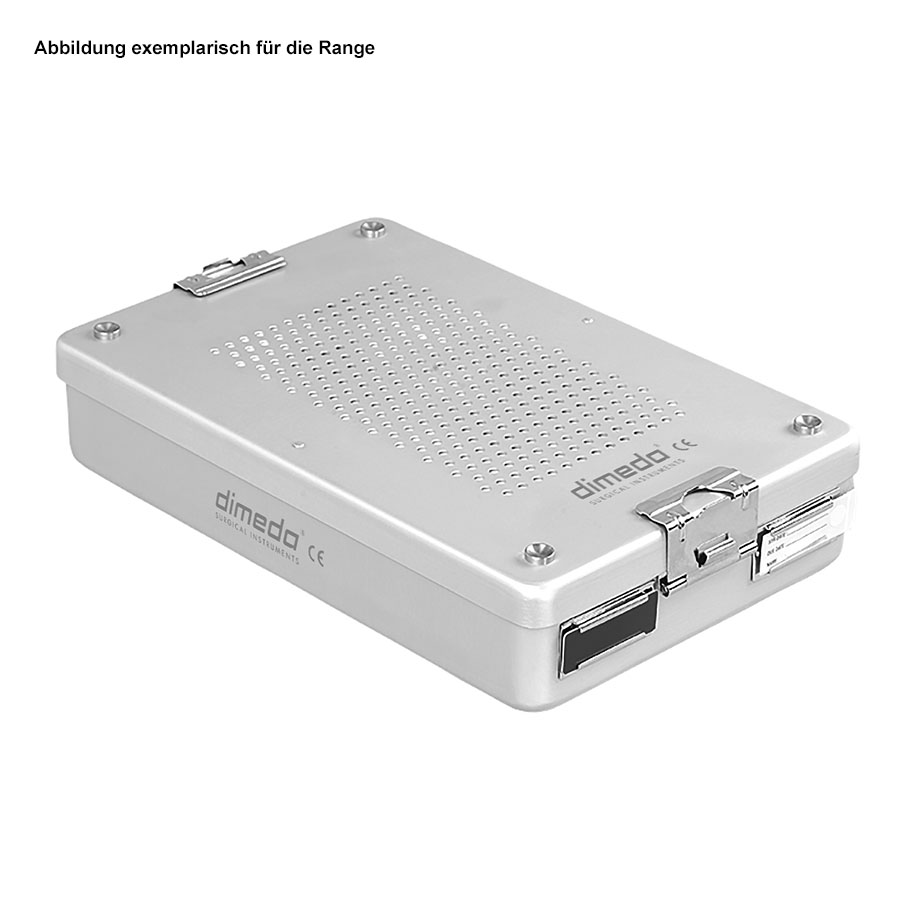 Dental-Sterilisationscontainer, silber,