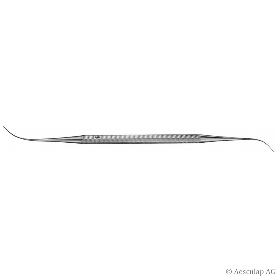 VARADY Phlebodissektor, gebogen, 180 mm, doppelendig, stumpf/stumpf