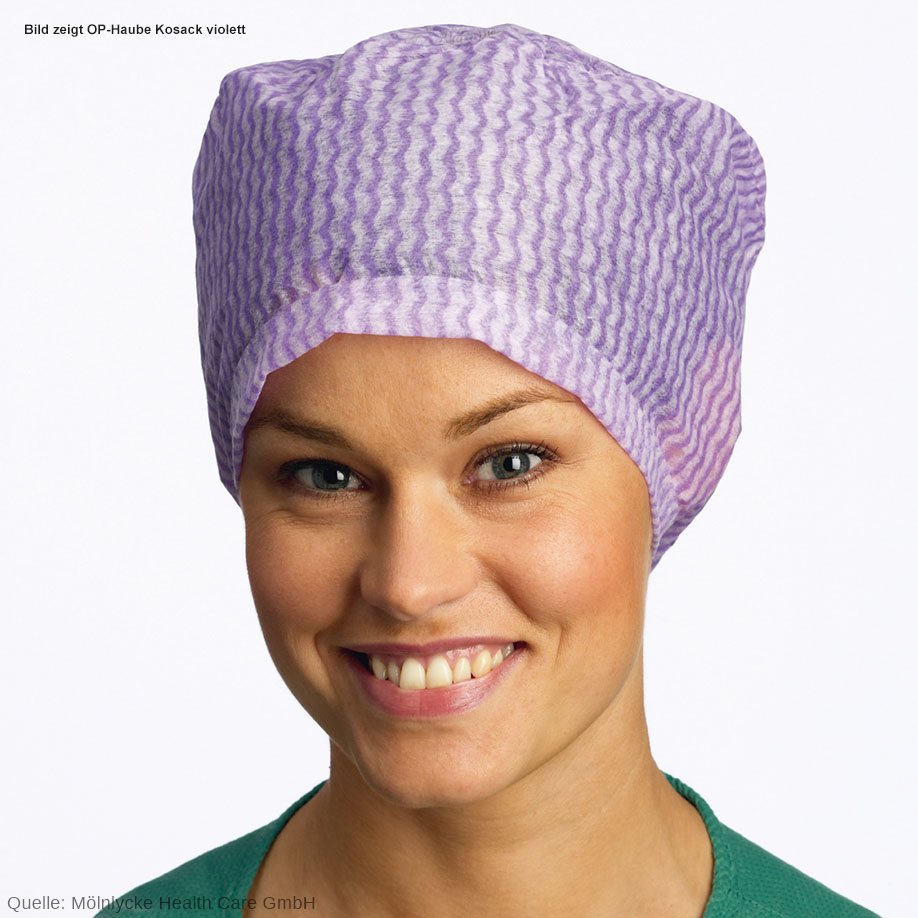 Surgeon's cap Kosack green (120 pcs.)