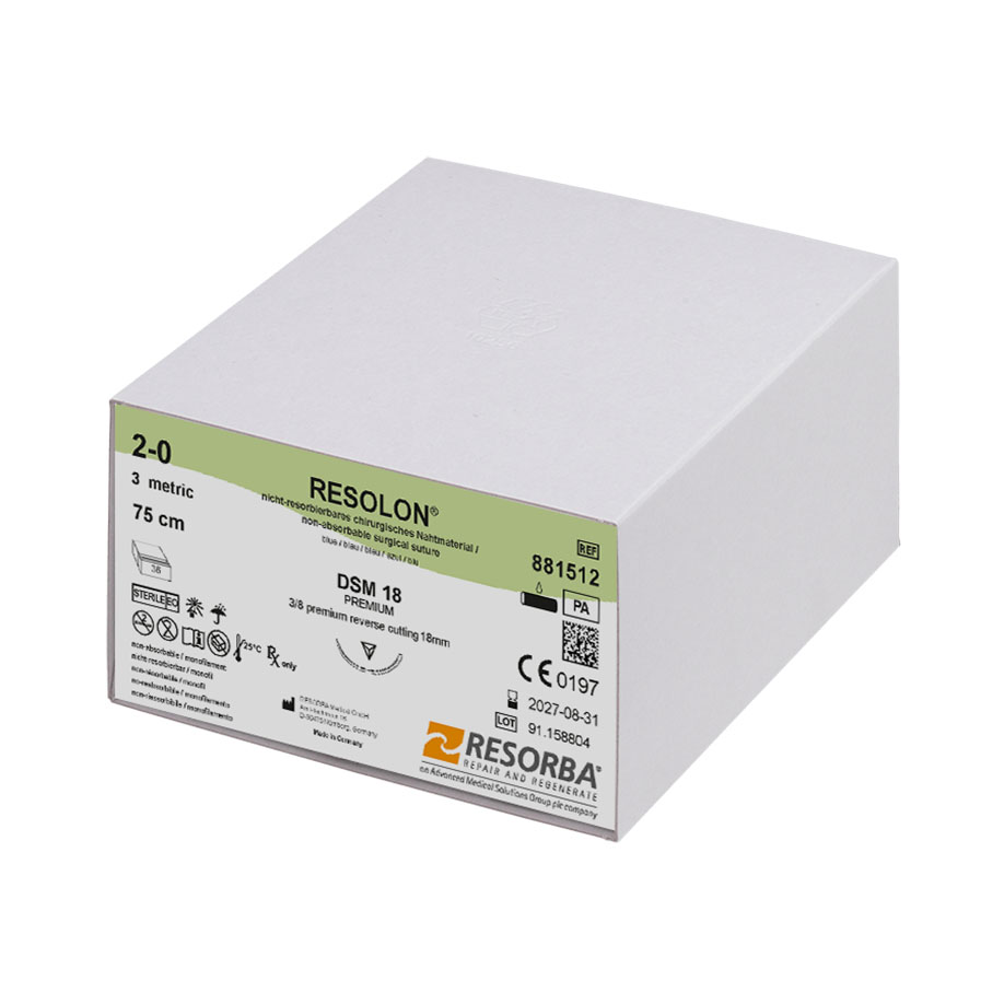 RESOLON DSM 18 2/0=3 blau monofil,