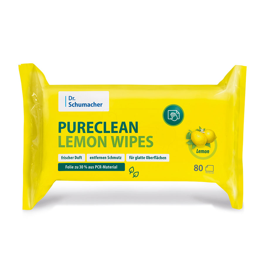Pureclean Lemon Wipes,