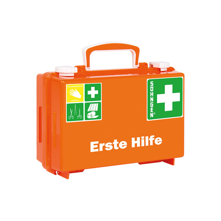 First Aid Case QUICK-CD with filling DIN 13157, orange
