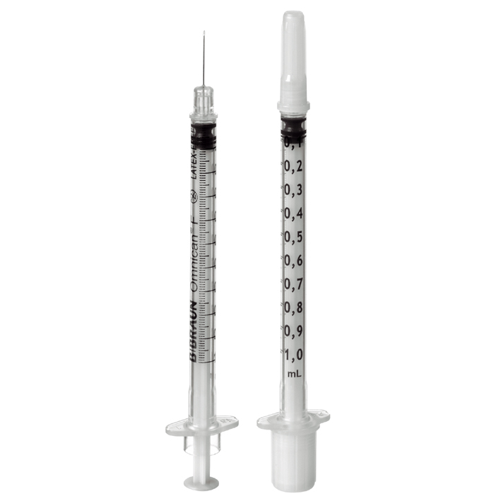 Omnican F Spritzen 1 ml mit integrierter