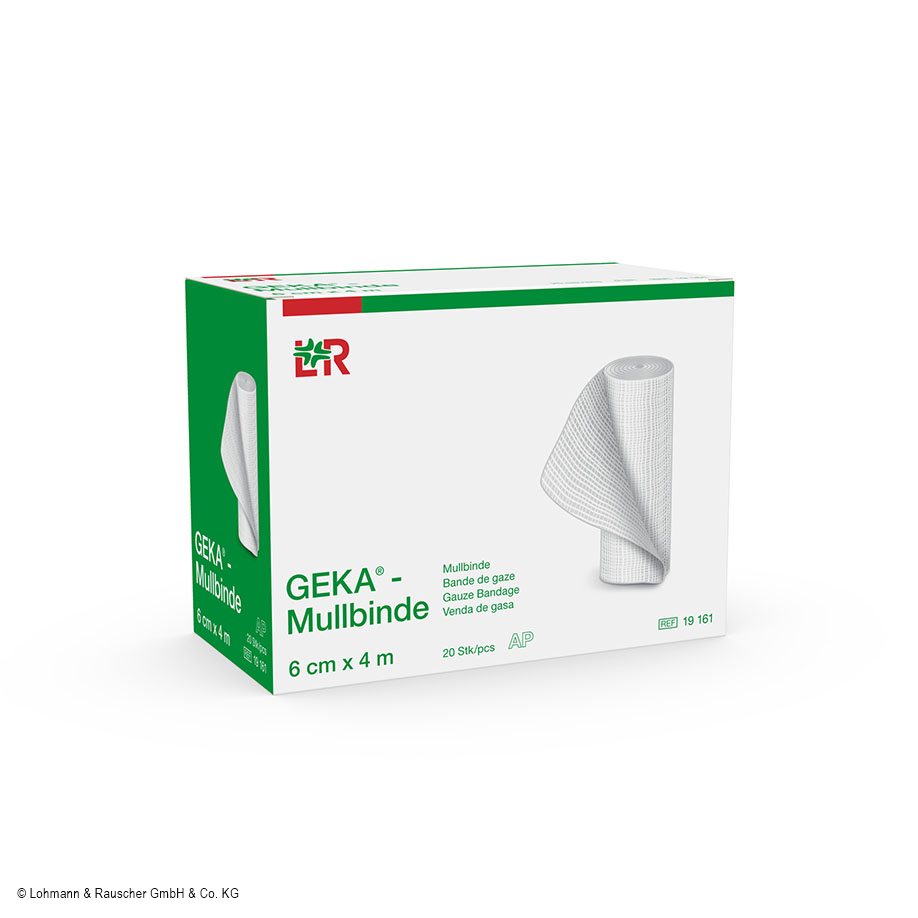 Geka Mullbinden 4 m x 6 cm, lose (20 Stck.)