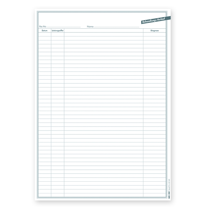 Behandlungsverlauf DIN A4 für alle