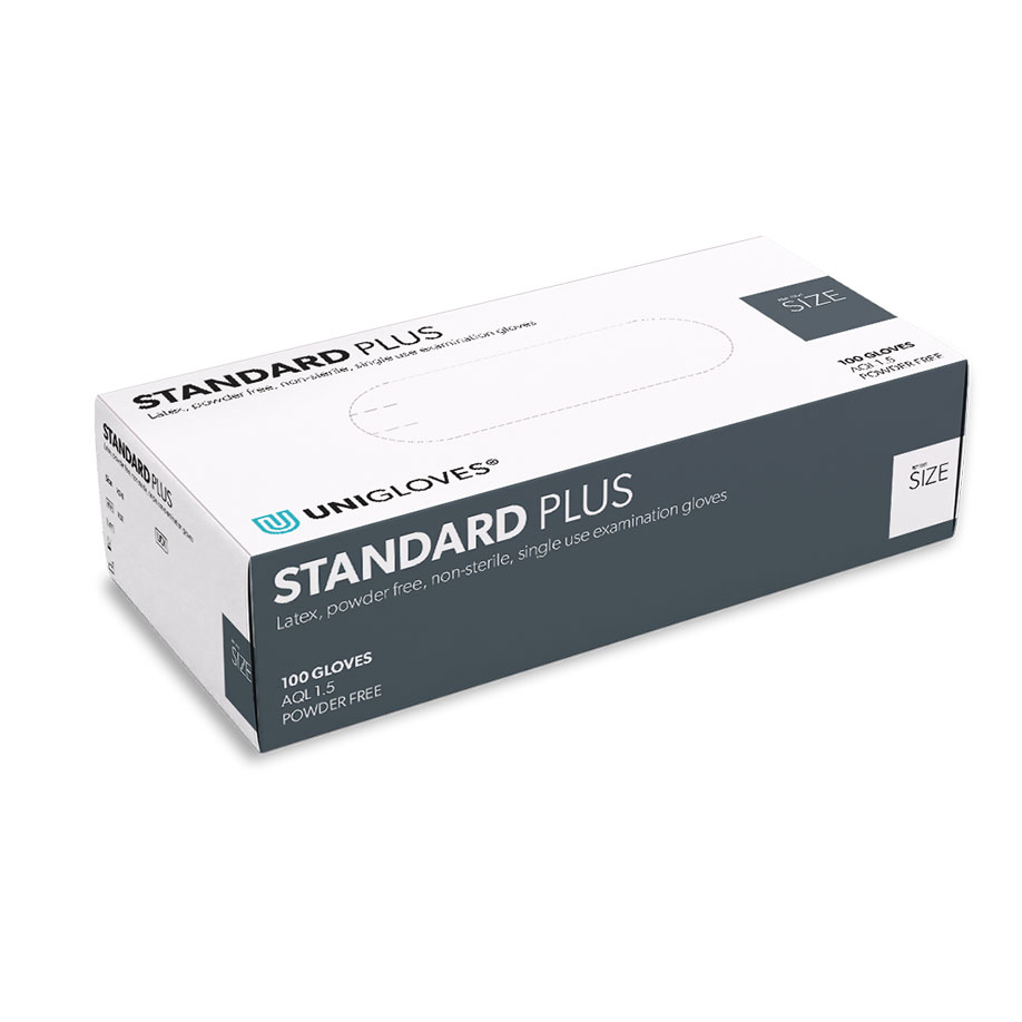 STANDARD PLUS Latex U.-Handschuhe Gr. L