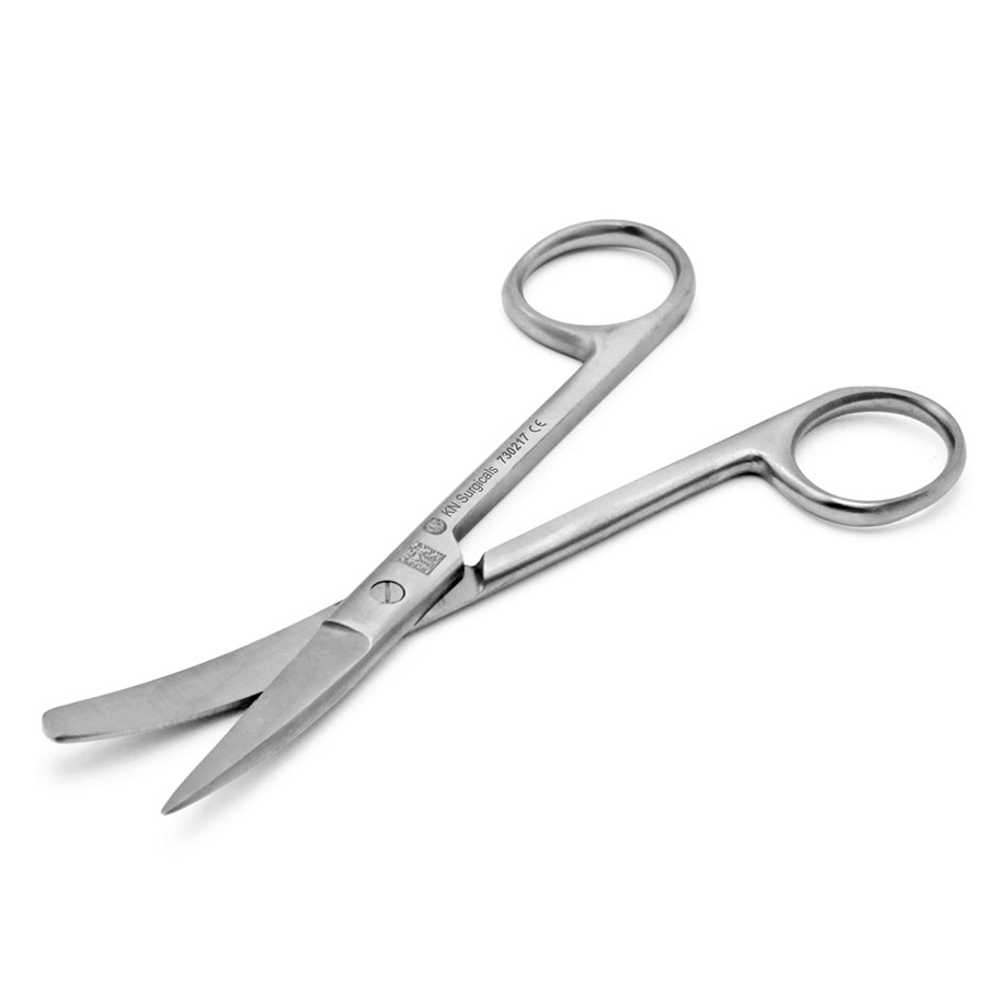 chirurgische Schere ratiomed gebogen, spitz/stumpf 14,5 cm