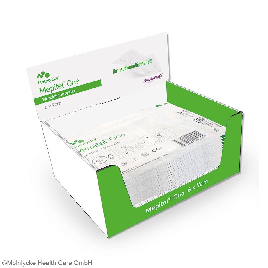 Mepitel One Silikonwundauflagen steril, 6 x 7 cm (70 Stck.)