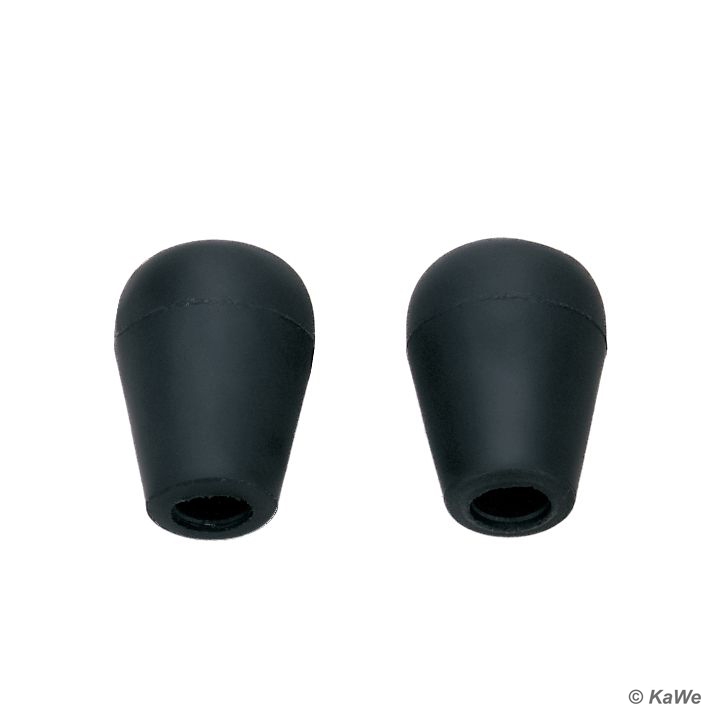 Ohroliven schwarz, innen Ø 5 mm