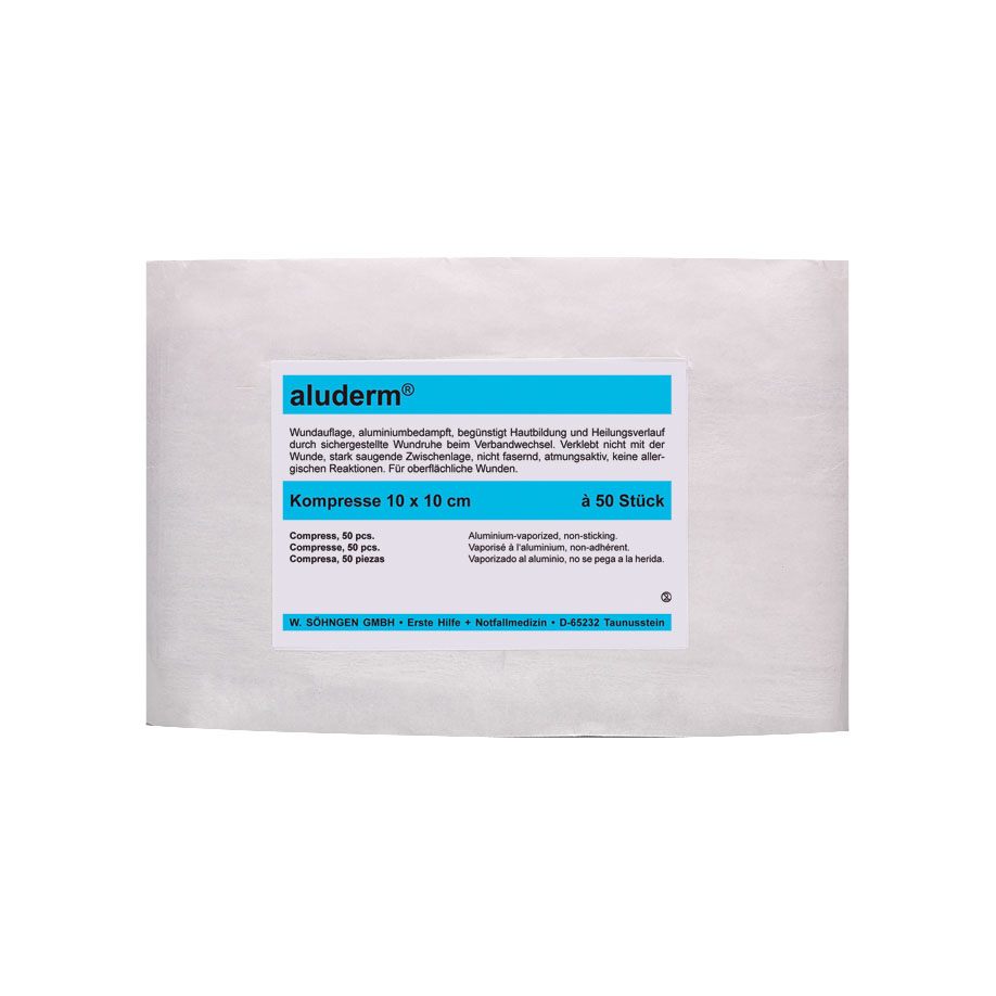 aluderm Compresses sterile approx. 10 x 10 cm (50 pcs.)