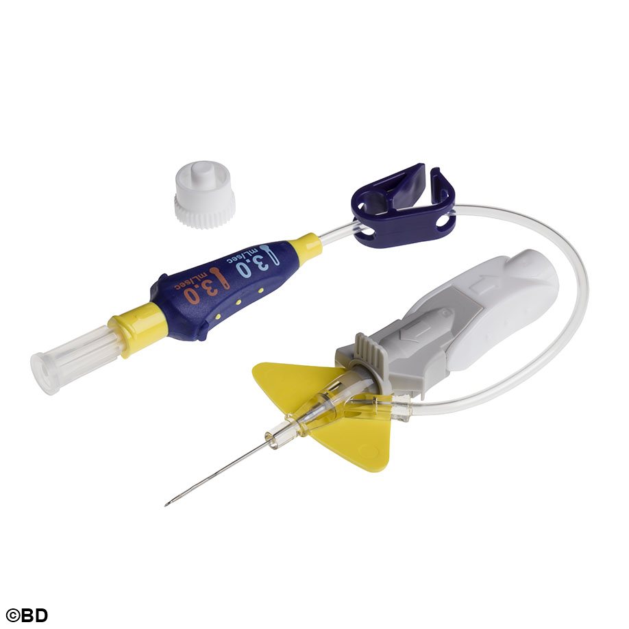 BD Nexiva Diffusics, geschlossenes IV- Kathetersystem 24 G, 1,22 x 19 mm, gelb