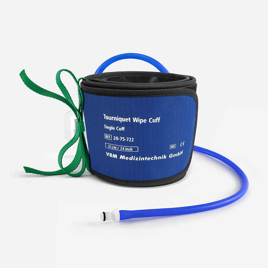 Tourniquet Wipe Cuff / Einfachmanschette wiederverwendbar, 61x12cm, konische Form