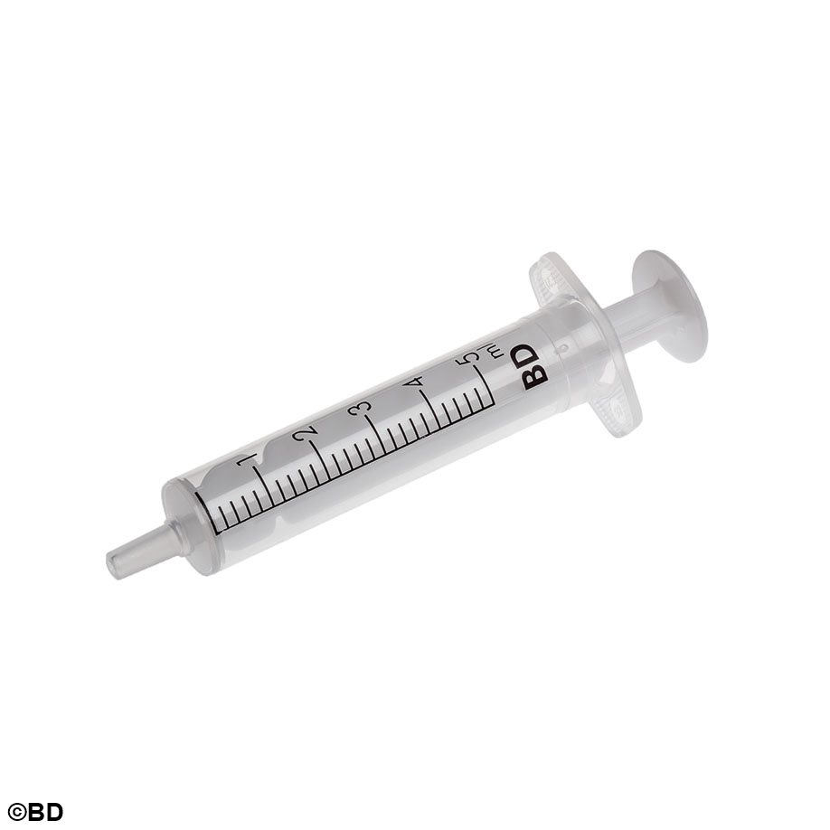BD Discardit II Einmal-Spritzen 5 ml, Luer, exzentrisch (100 Stck.)