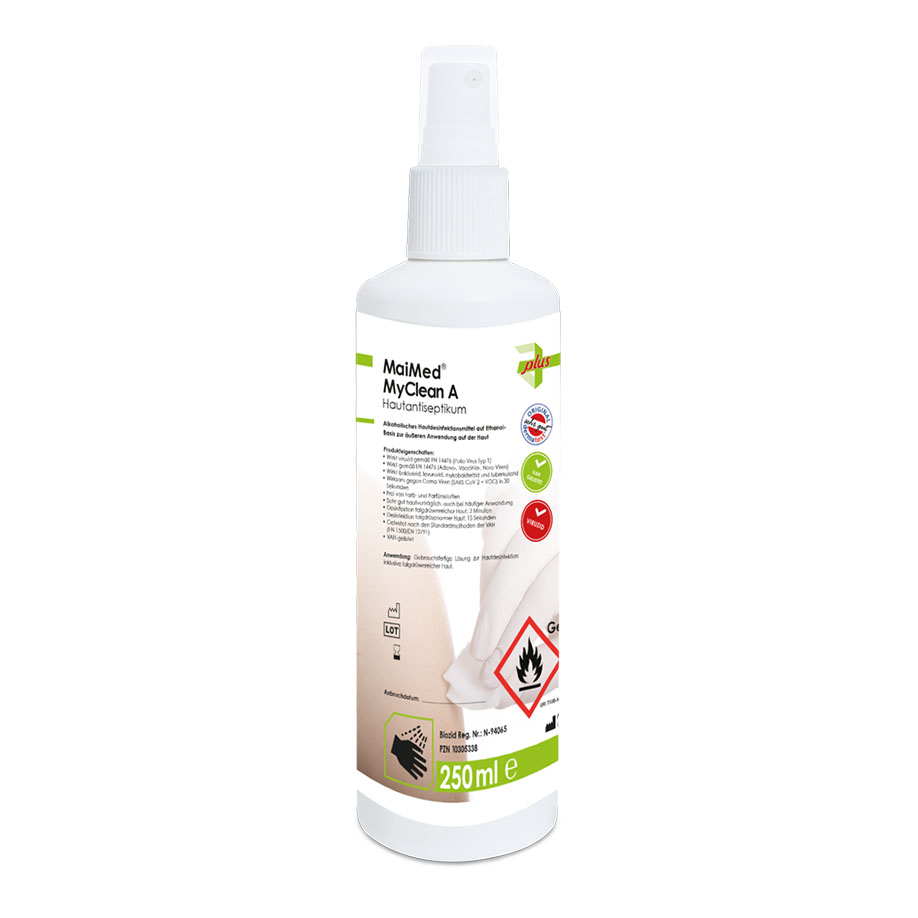 MaiMed MyClean A farblos 250 ml, Hautantiseptikum mit Sprühkopf