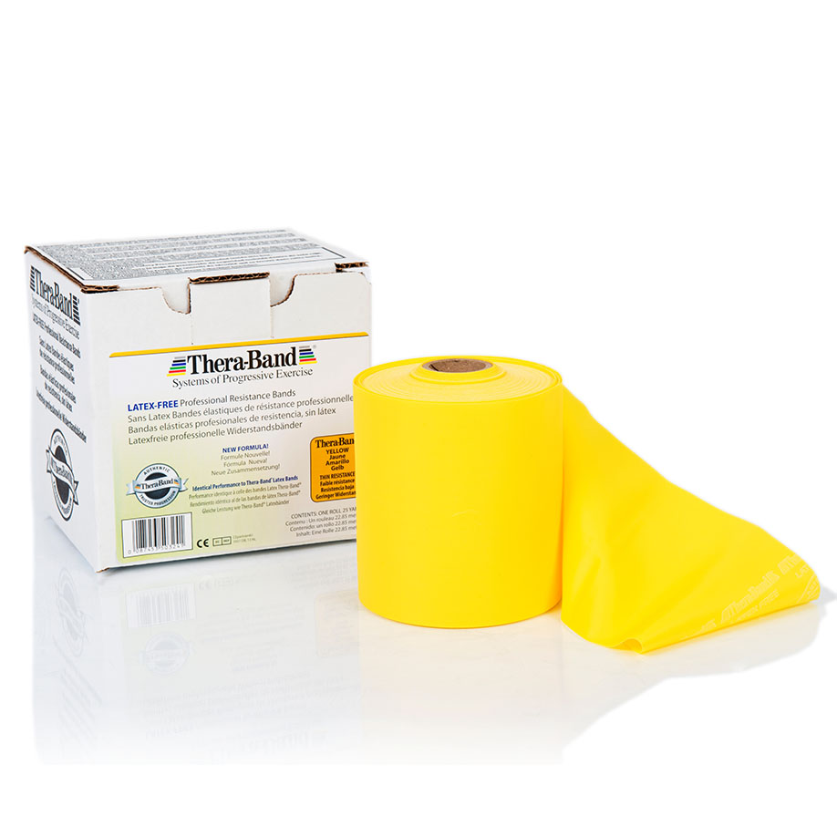TheraBand latexfrei 22,85 m leicht - gelb