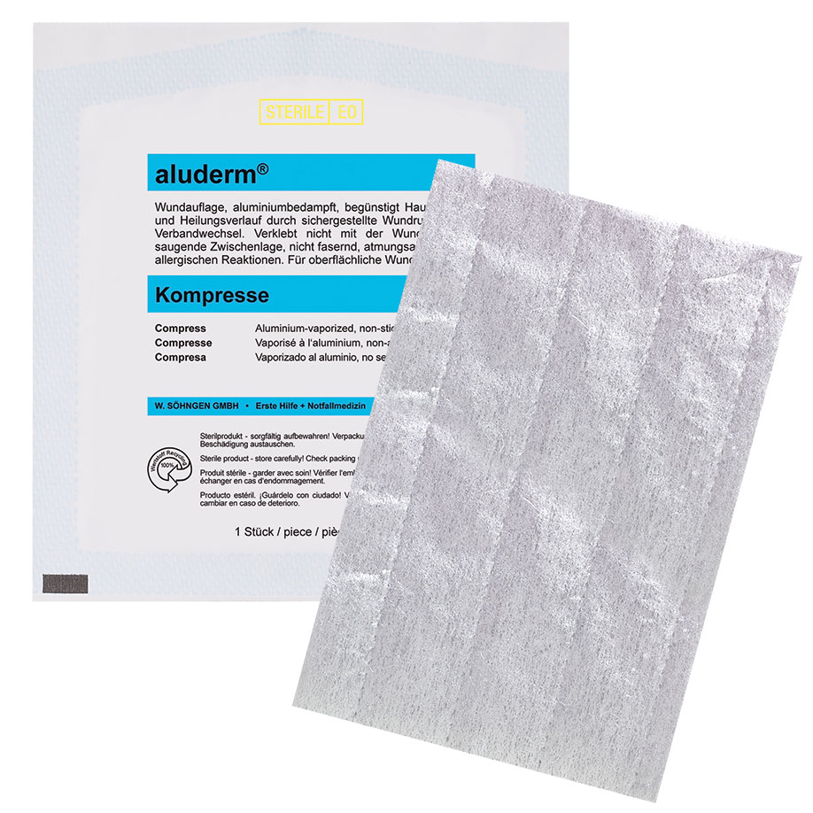 aluderm Compress single approx. 10 x 15 cm sterile