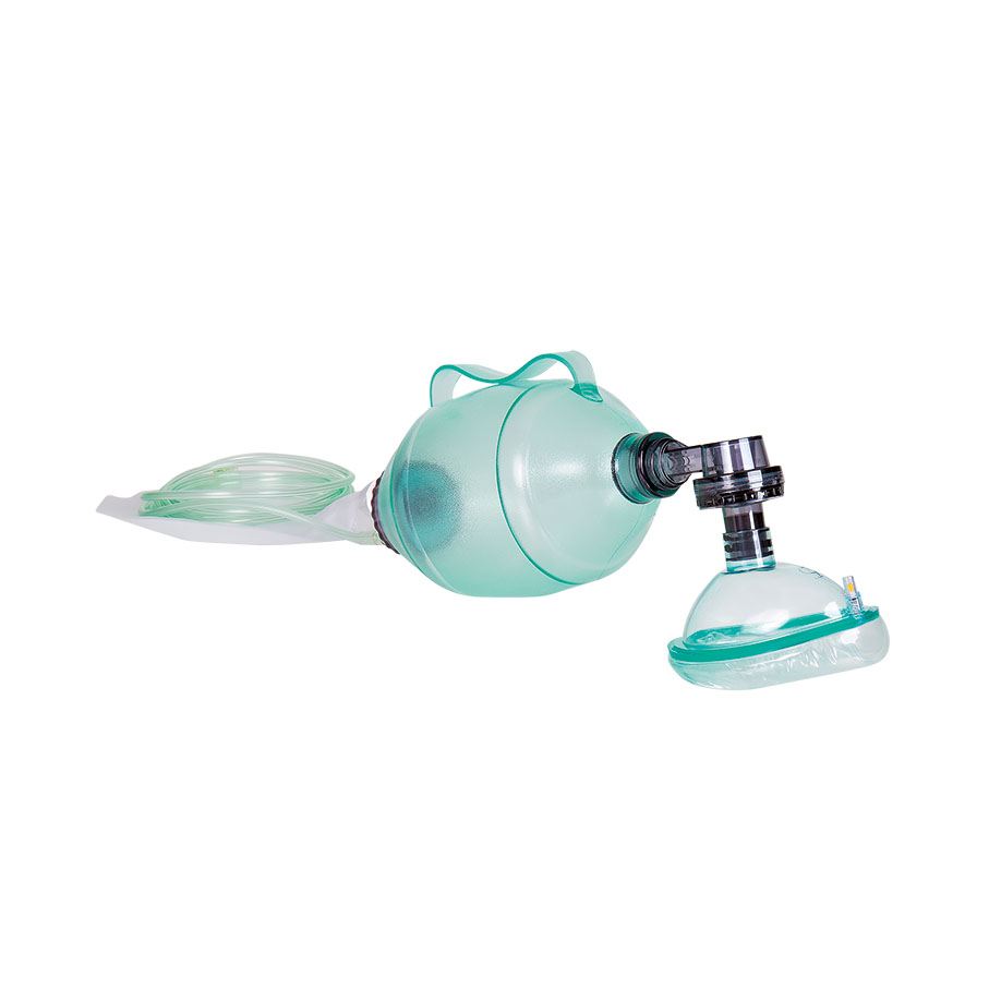 Adult Resuscitator breathing system disposable w. mask sz. 5, O2 reservoir,