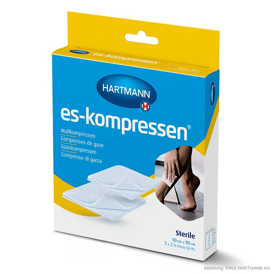 ES-Kompressen steril 8-fach 10 x 10 cm (5 x 2 Stck.)