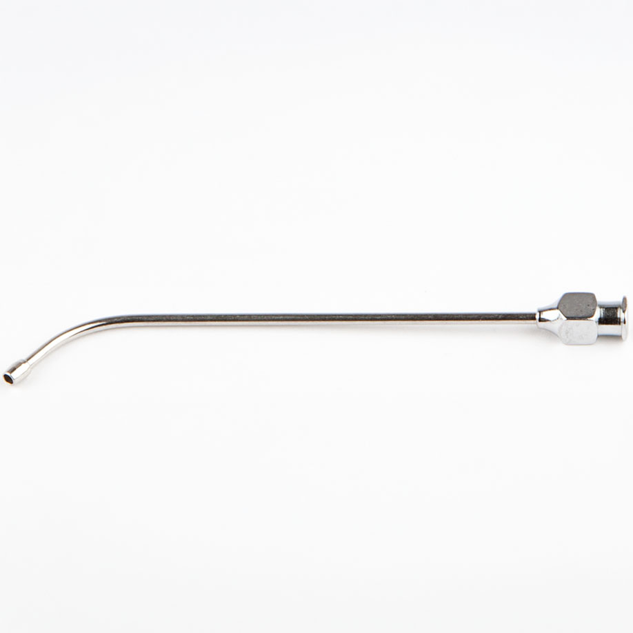 Einmal-Knopfkanülen gebogen, Gesamtlänge 10 cm, Ø 2 mm (2x 50 Stck.)