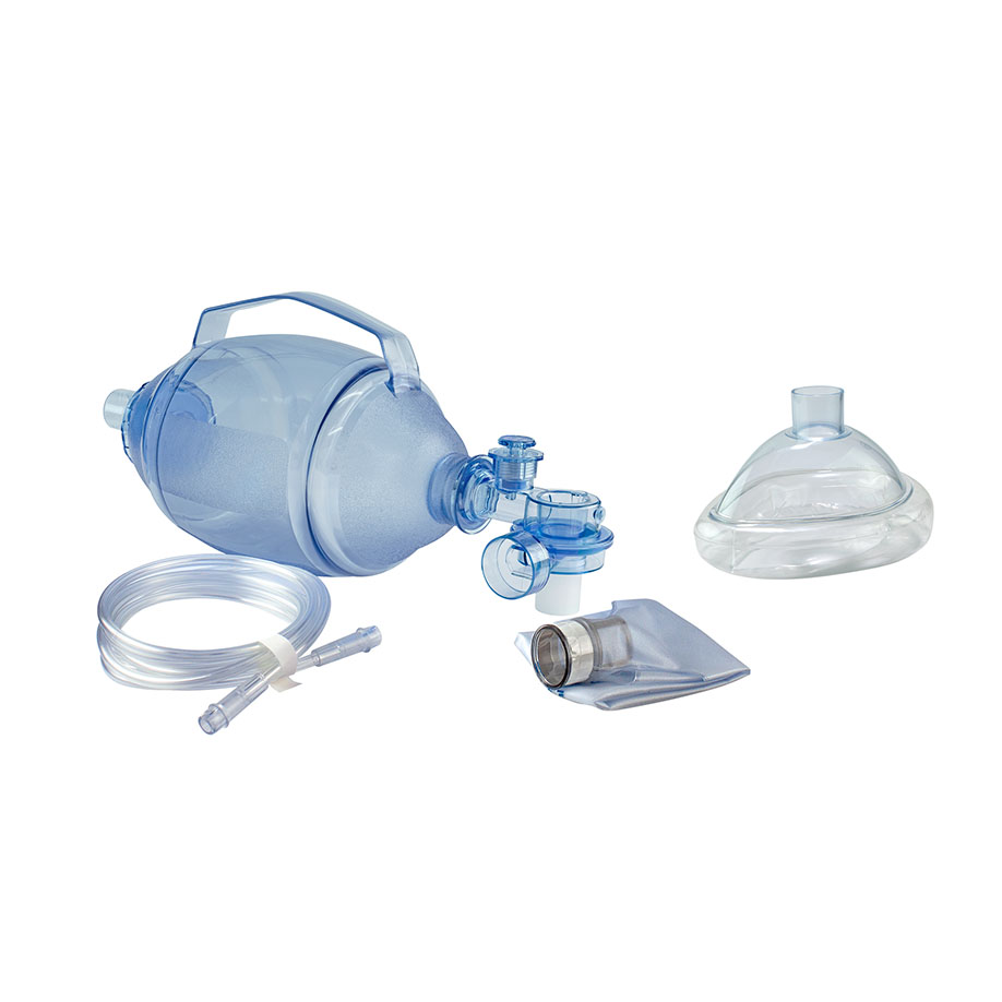 PVC Beatmungsbeutel Set für Erwachsene, mit transparentem PE-Beutel,