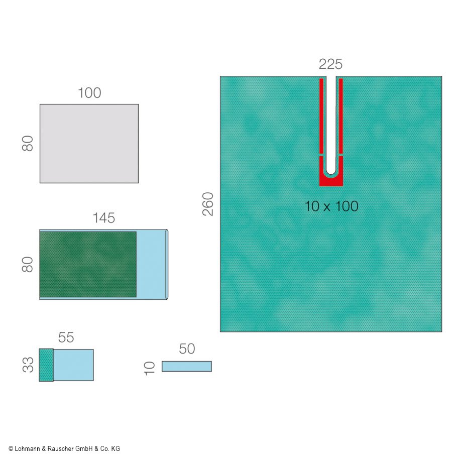 Raucodrape PRO Schulterarthroskopie- Set I, steril, (20 Sets)