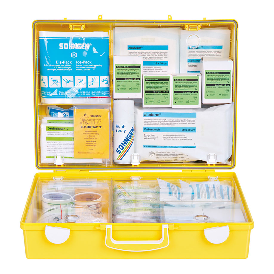 Sportkoffer MultiSPORT MT-CD gelb ABS-Kunststoff, DIN 13157 Füllung plus Erweiterung