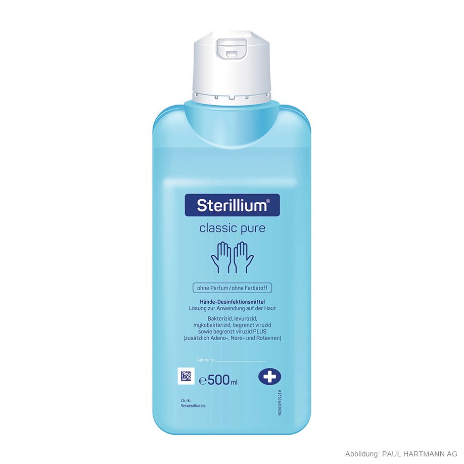 Sterillium classic pure 500 ml hand disinfection