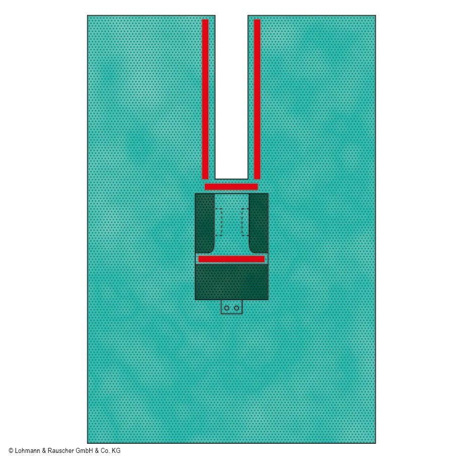 Raucodrape PRO Schlitztücher 2-lagig Plus, 175 x 260 cm (13 Stck.)