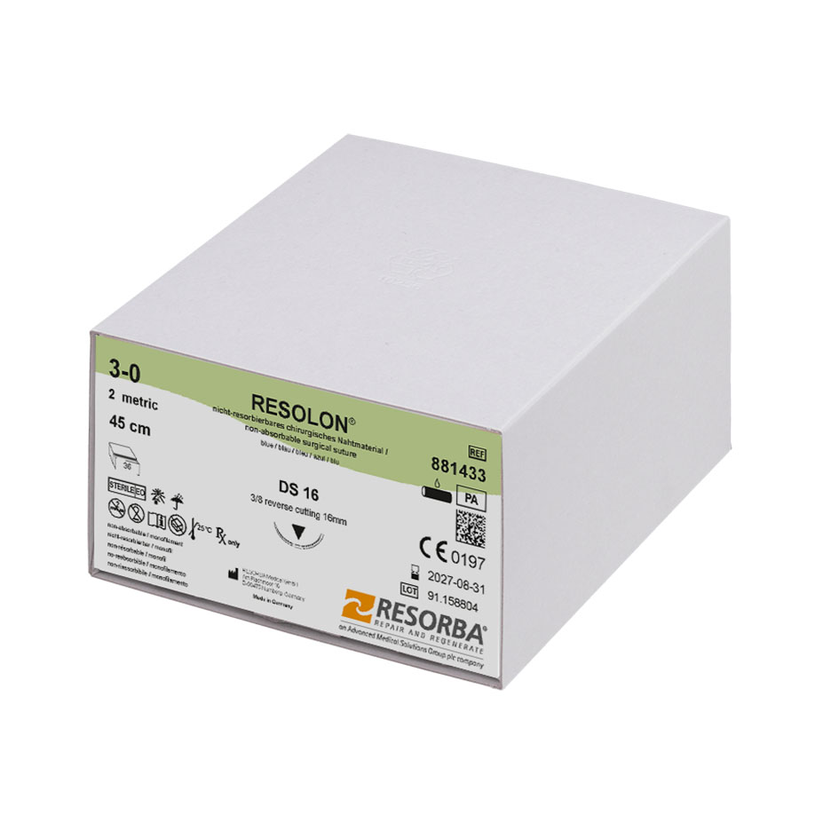 RESOLON DS 16 3/0=2 blau monofil,