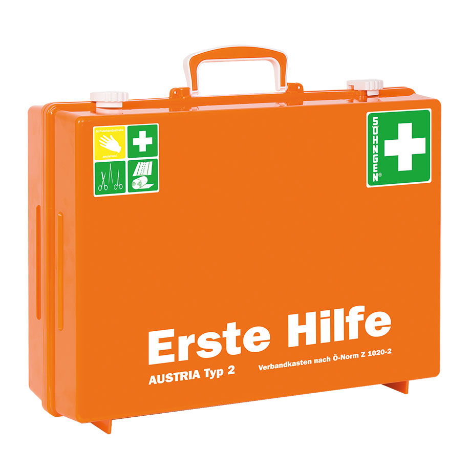 First Aid Case MT-CD orange with filling Ö-Norm Z 1020-2