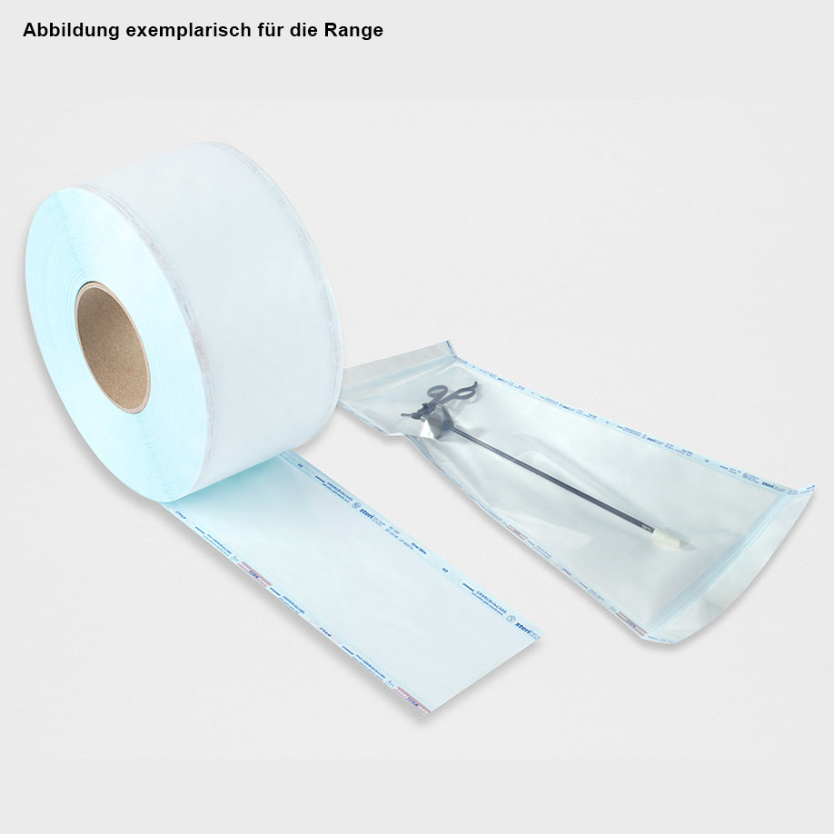 Klarsichtflachschlauch Papier/Folie 5 cm, Länge 200 m