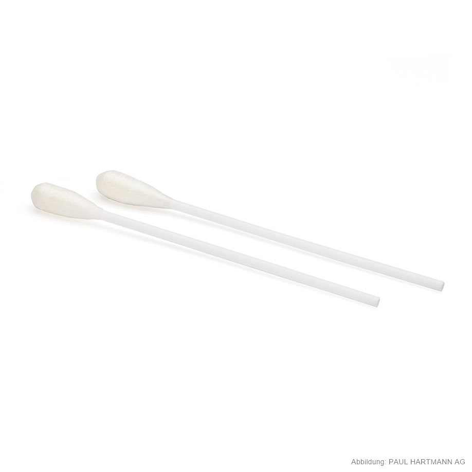 Cotton swabs, 15cm, sterile, made of PP, large cotton head Ø 10.5 mm (100x2 pcs.)