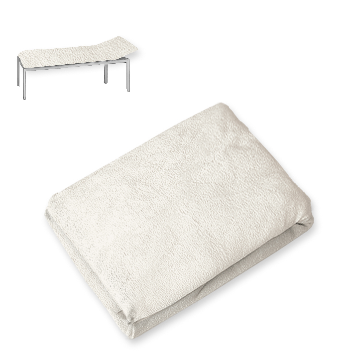 Liegenbezug Frottee silbergrau,