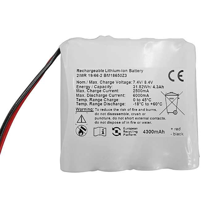 Battery Pack Liio 2S2P with integrated Protection