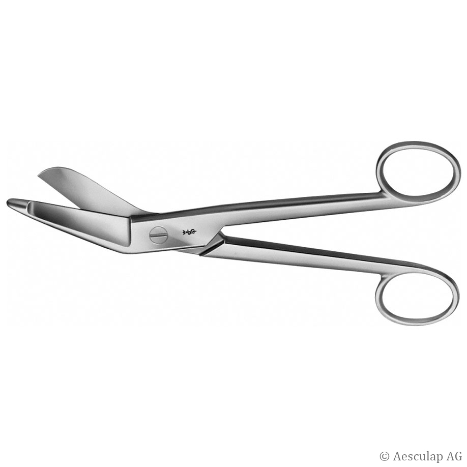 ESMARCH plaster scissors, 20 cm, sideway angled