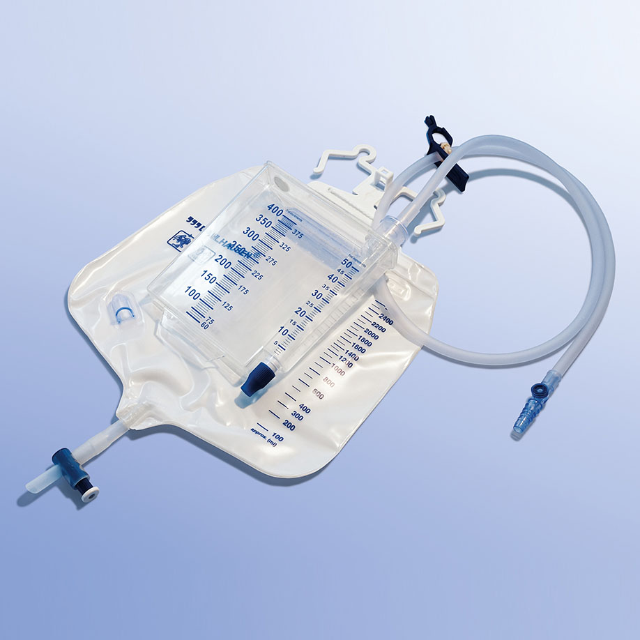 Urindrainagesystem D8, geschlossen, mit Stundenmessvorrichtung, steril