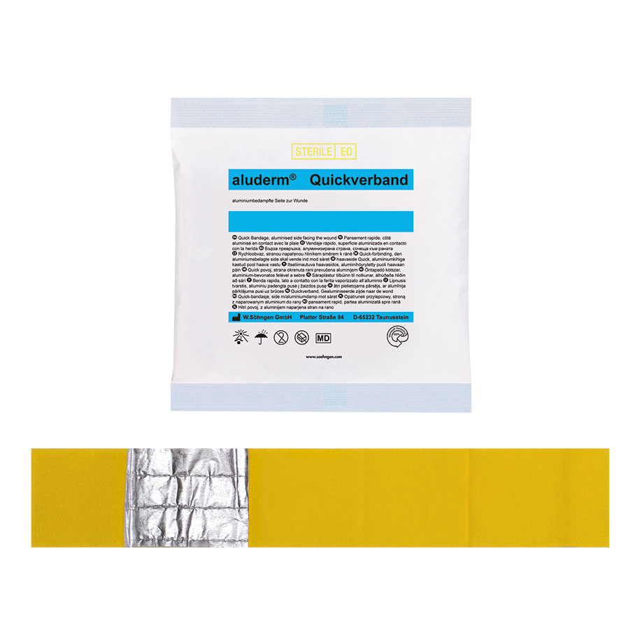 aluderm cohesive bandage large sterile