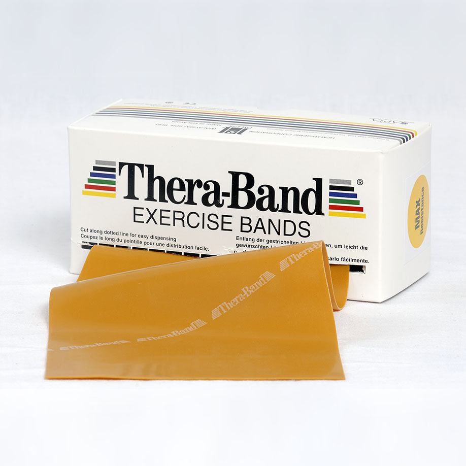 TheraBand 12,8 cm x 5,5 m, max. stark - gold