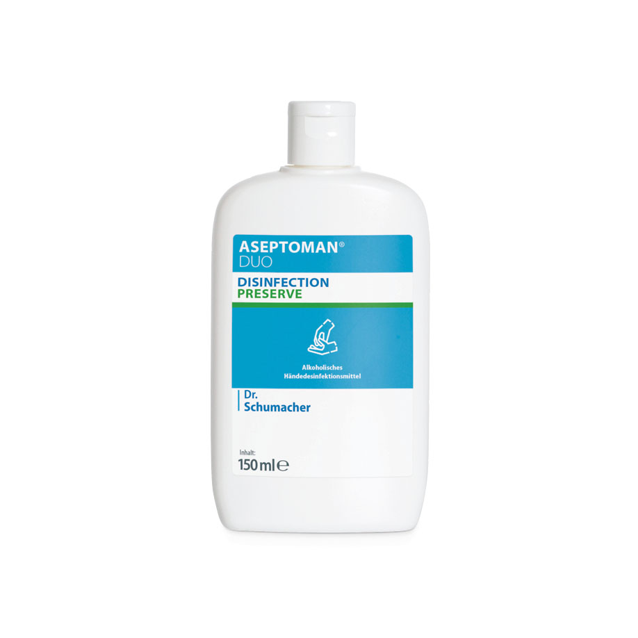 ASEPTOMAN DUO 150 ml Gown bottle, hand sanitizer