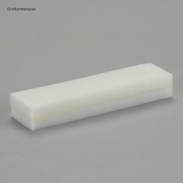 Alu-Schiene Ingo, 20 x 3 cm, 3 cm hoch, beidseitig gepolstert
