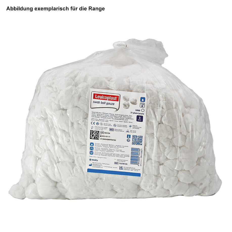 Leukoplast Swab Ball Gauze non-sterile, plum sized (1,000 pcs.)