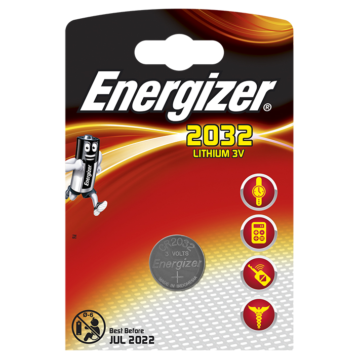 Energizer Batterie Typ CR2032, 3 V