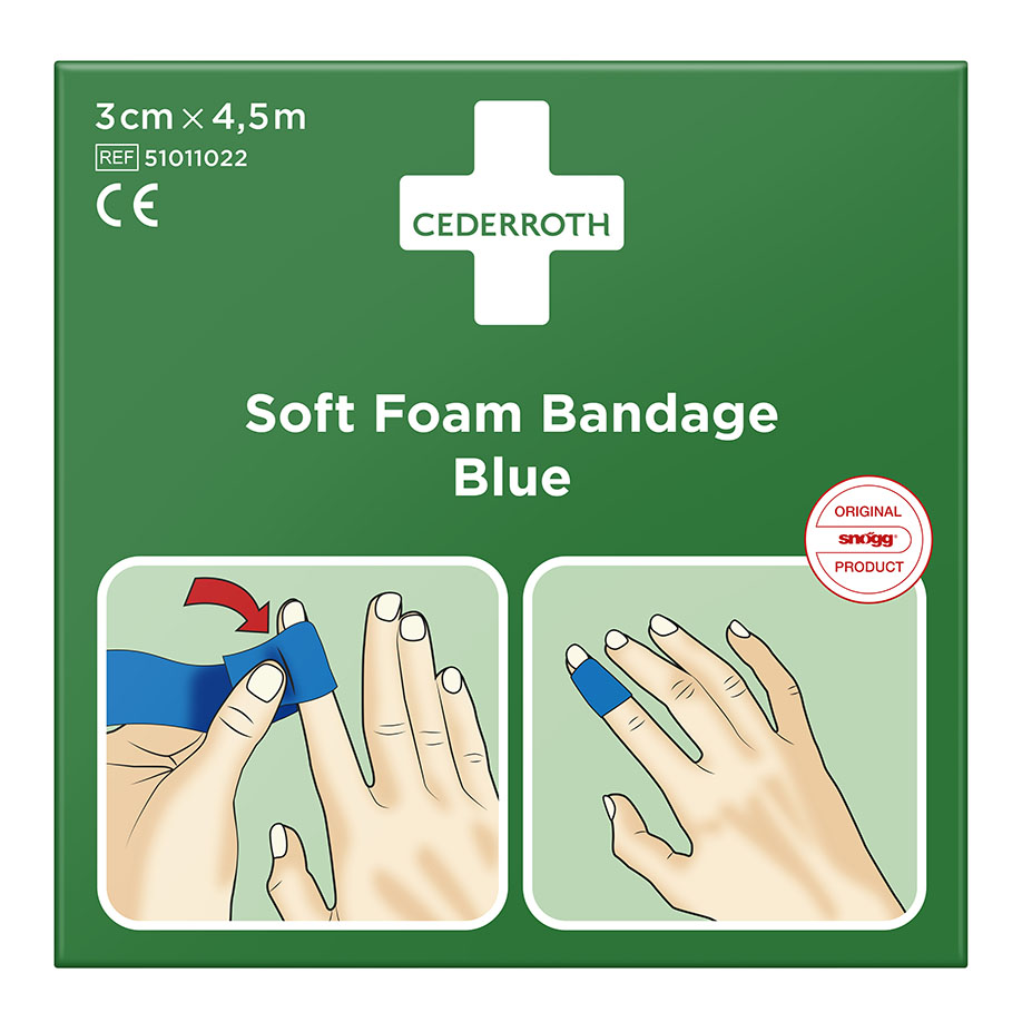 Cederroth Soft Foam Bandage Blue