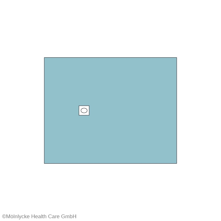 Klinidrape perforated drapes  self-adhesive, 50 x 60 cm,