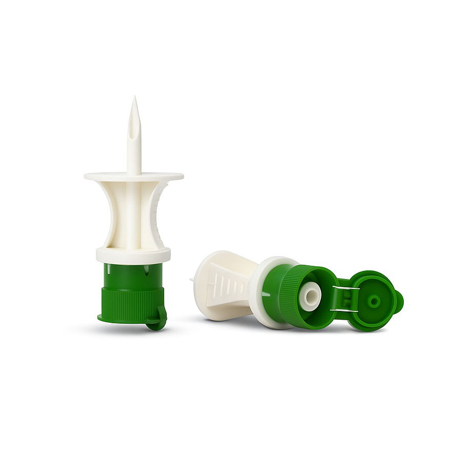 DISPO-SPIKE Plus LL green with 0,1 µm hydrophobic bacteria filter (100 pcs.)