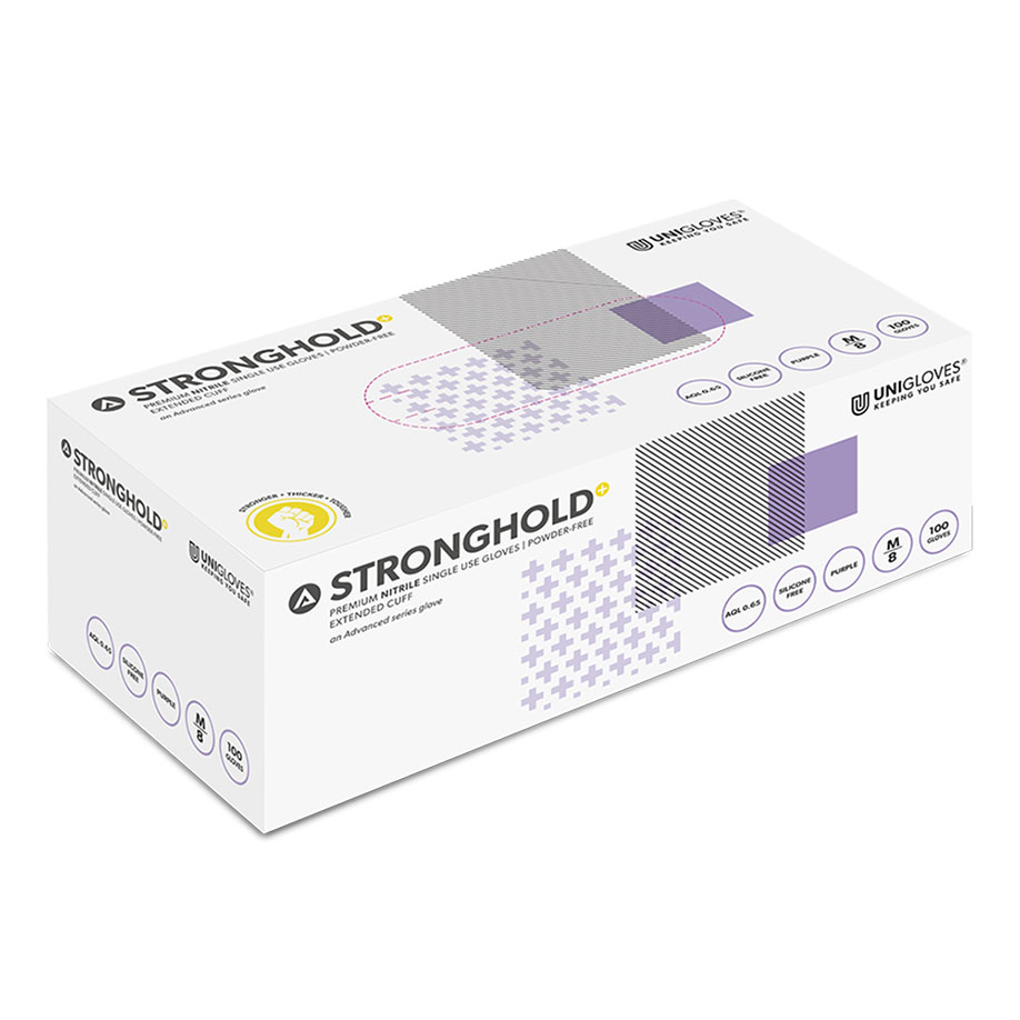 STRONGHOLD+ Nitril U.-Handschuhe Gr. XL