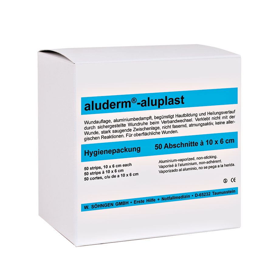 aluderm-aluplast elastic plaster strips approx. 10 x 6 cm (50 pcs.)